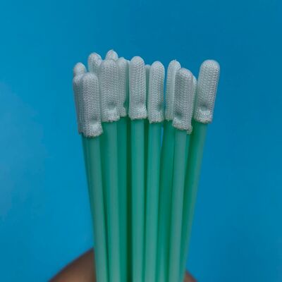 TX758 petit écouvillon plat non pelucheux pour salle blanche nettoyage des semi-conducteurs écouvillon en Polyester ESD écouvillon de nettoyage de précision