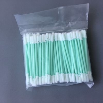 Écouvillon en mousse à double tête ronde de 71 mm avec poignée en polypropylène pour salle blanche et micro-nettoyage