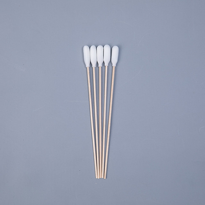Tampons de coton en bois de bâton de disposition longs, tampons de coton médicamentés stériles
