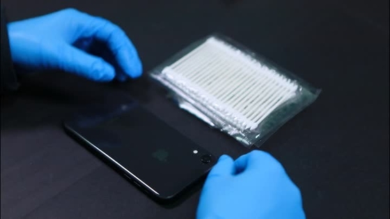 Dégagement de poussière de tampons de coton de maquillage de nettoyage de cil bas avec le bâton de papier