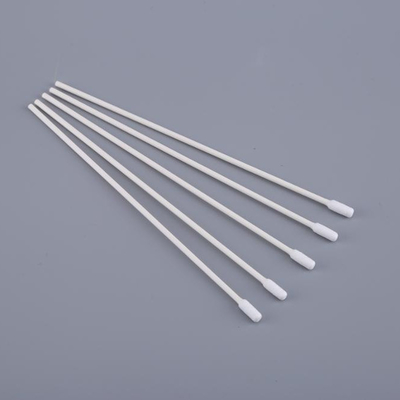 Tête plate de coton d'écouvillon pur de bourgeon, long facile à utiliser stérile de tampons de coton