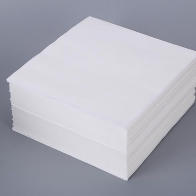 Logo non tissé blanc/de bleu Microfiber de tissu d'OEM pour le nettoyage d'optique