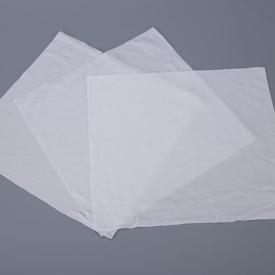 Logo non tissé blanc/de bleu Microfiber de tissu d'OEM pour le nettoyage d'optique