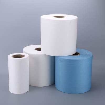 Petit pain bleu écologique de papier de nettoyage, serviette de papier industrielle Rolls 25 x 37 cm