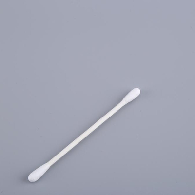 Tête ronde de poignée de coton d'écouvillon blanc de papier de bourgeon pour le nettoyage cosmétique