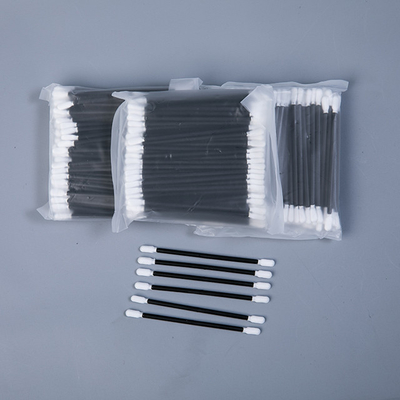 Le nettoyage de mousse d'industrie d'optique tamponne 100 PCs/sac avec le bâton noir de pp
