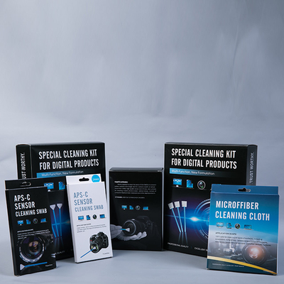 Trois dans un kit de nettoyage de lentille d'appareil photo numérique, service réglé d'OEM de nettoyage d'ordinateur portable