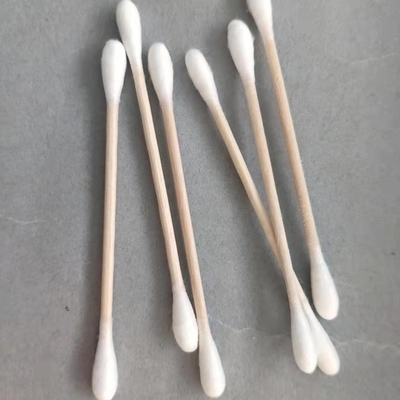 Écouvillon en bambou en bois jetable de bourgeons du coton 100pcs