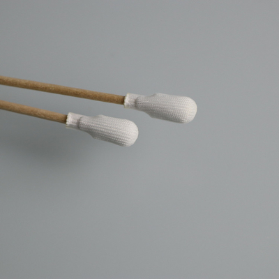 Écouvillon non pelucheux de Cleanroom de coton de la tête 150mm de polyester d'écouvillon médical de bourgeon