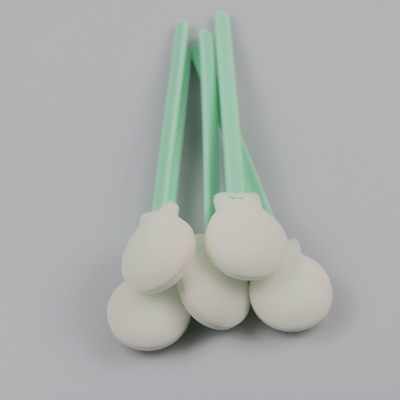 Écouvillons jetables de mousse de Cleanroom de tête circulaire de l'électronique