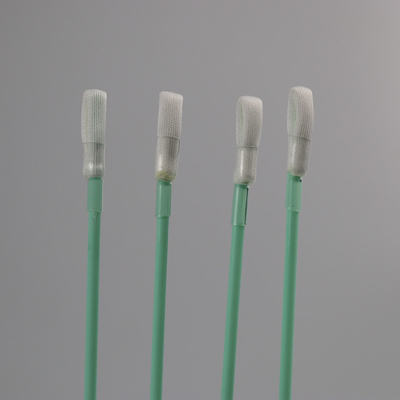 écouvillon de tergal de polyester de 165mm avec les écouvillons rigides verts de poignée de rétrécissement de la chaleur