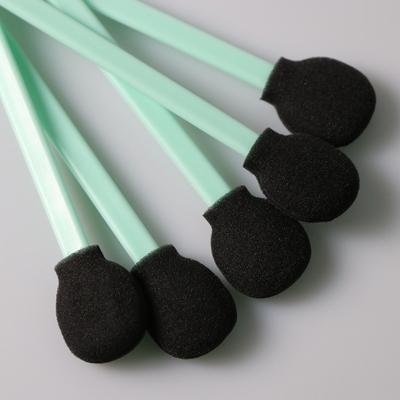 Écouvillons de nettoyage industriels de mousse de tête noire ronde de la tête TX708 125mm