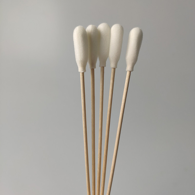 150mm médical tampon de coton en bois couvert par mousse de 6 pouces