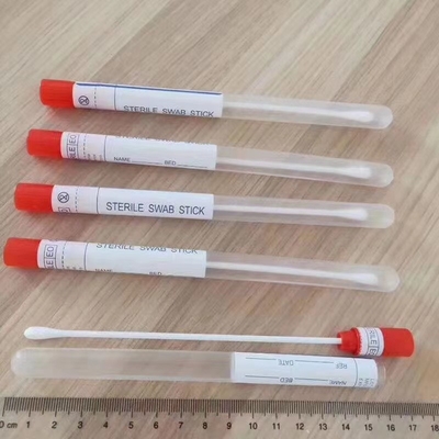 Écouvillon stérile de mousse d'essai de virus d'ordre technique de bâton d'ABS pour la collection témoin d'hôpital
