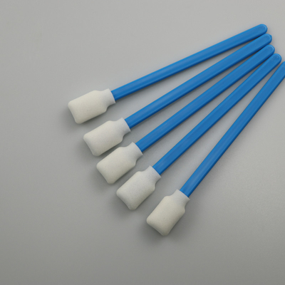 Écouvillons rectangulaires bleus d'astuce de mousse d'éponge pour détailler 50 propres PCS 5"