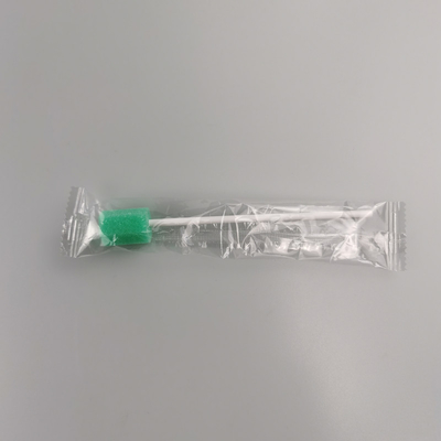 Tiges d'hygiène buccale à code couleur – Embouts éponge ronds en forme de fleur emballés individuellement (Vert/Rose) pour usage médical et domestique