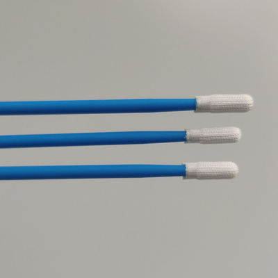 La poignée TX743 bleue a thermiquement collé l'écouvillon de nettoyage de fibre de polyester jetable