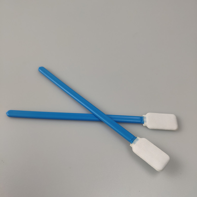 Les écouvillons non pelucheux plats de tergal de la tête 125mm de place avec pp collent