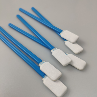 Les écouvillons non pelucheux plats de tergal de la tête 125mm de place avec pp collent