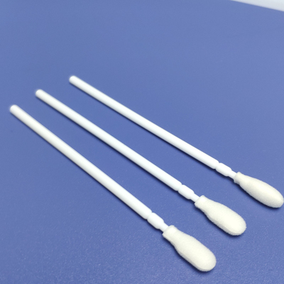 Aucun écouvillons oraux de collection de spécimen d'astuce de mousse de la fluorescence 10cm