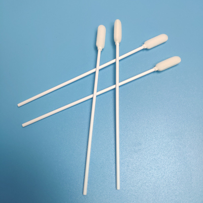 Couleur blanche jetable d'écouvillon d'échantillonnage de tête d'éponge de mousse de bâton de pp