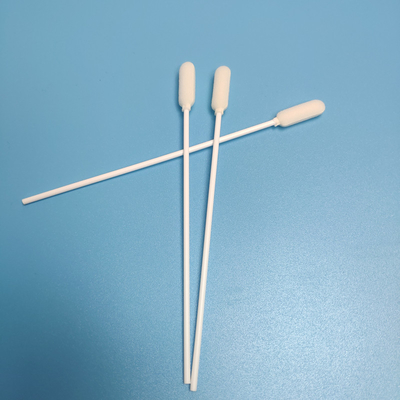 la mousse stérile de collection de spécimen d'ordre technique de 14cm a incliné des écouvillons avec pp collent
