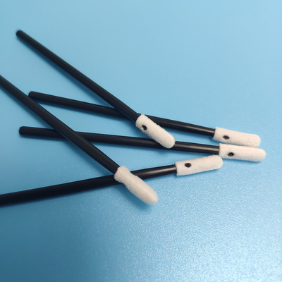 La mousse non pelucheuse d'OEM 70mm a incliné les écouvillons de nettoyage avec la poignée de pp