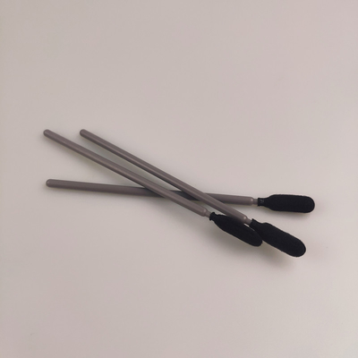 Cleanroom Gray Handle Foam Tip Swab protégé de la poussière avec la tête noire