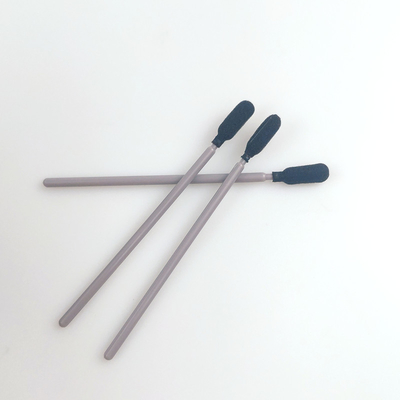 La tête ronde noire d'éponge écument les écouvillons de nettoyage avec Grey Handle