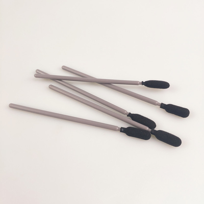 La tête ronde noire d'éponge écument les écouvillons de nettoyage avec Grey Handle