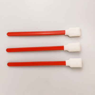 Aucune mousse rouge de fibre n'a incliné la tête d'éponge de place de rectangle d'écouvillons