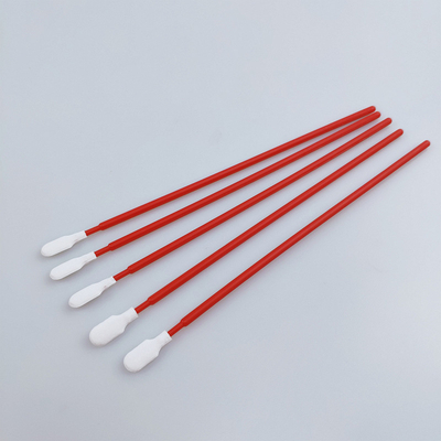 Le polyester principal de longue palette rouge non pelucheuse jetable de bâton tamponne la longueur de 165mm
