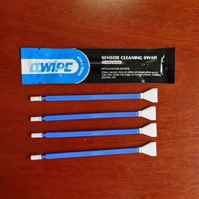 différents Microfiber écouvillons de nettoyage de emballage de capteur de 24mm avec de doubles têtes