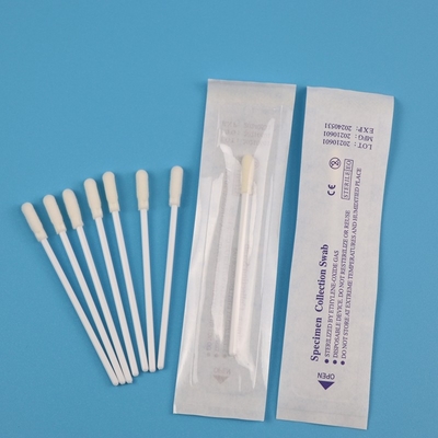 Écouvillon enveloppé individuel de collection de spécimen de 8cm, écouvillon de nez d'ACP