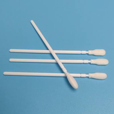 Écument l'écouvillon nasal rassemblé par individu oral de collection de bouche d'astuce, prélevant l'écouvillon assemblé