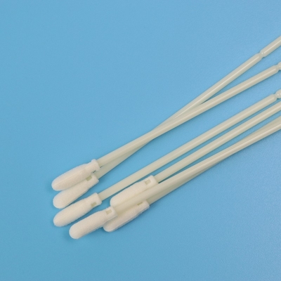 écouvillon assemblé par échantillonnage oral stérile médical d'astuce de mousse de 15cm avec le bâton d'ABS