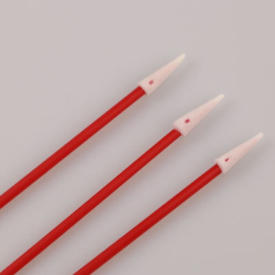 100pcs l'utilisation industrielle pp rouges collent le nettoyage de casque de Mini Pointed Foam Swab For