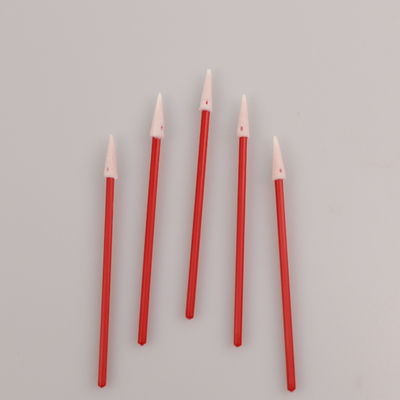 100pcs l'utilisation industrielle pp rouges collent le nettoyage de casque de Mini Pointed Foam Swab For