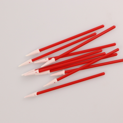 100pcs l'utilisation industrielle pp rouges collent le nettoyage de casque de Mini Pointed Foam Swab For