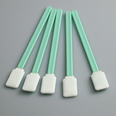 Pp collent l'écouvillon tricoté de polyester tourné par rectangle pour la collection de spécimen de COT