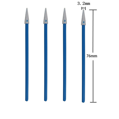 3" micro d'écouvillon de mousse d'ESD de Cleanroom dirigé pour le nettoyage de fentes