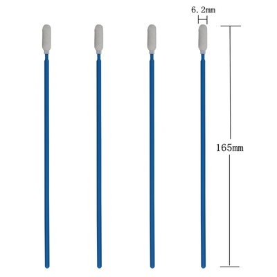Le nettoyage industriel non pelucheux d'astuce de mousse tamponne la longueur de 165mm