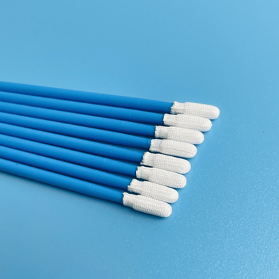 Le polyester de nettoyage de Microfiber tamponne la tête ronde avec le bâton 100PCS de pp