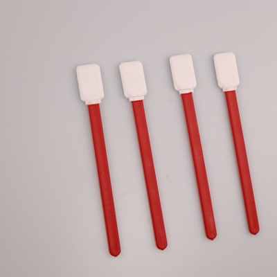 L'écouvillon de polyester de collection de spécimen de la place COT avec 125mm pp rouges collent