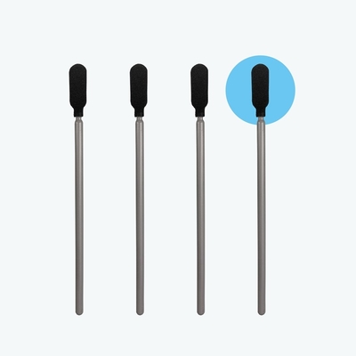 Écouvillon noir de mousse de Cleanroom d'utilisation industrielle non pelucheuse avec Grey Stick