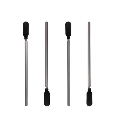 Écouvillon noir de mousse de Cleanroom d'utilisation industrielle non pelucheuse avec Grey Stick
