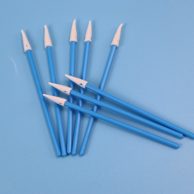 Pp rigides collent l'écouvillon aigu pointu de Cleanroom d'ESD d'astuce de mousse d'éponge pour le nettoyage d'usine