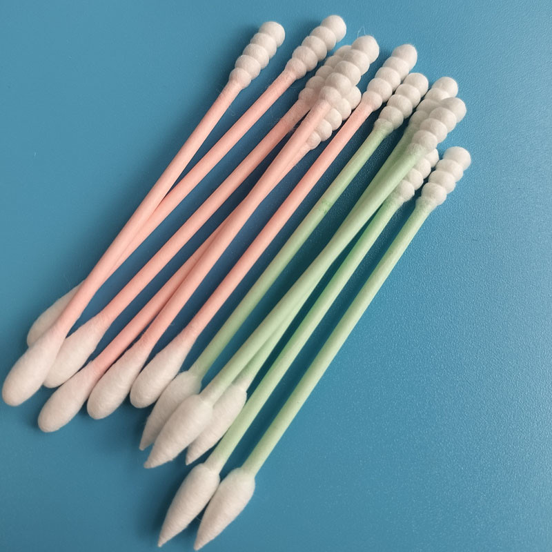 le tampon de coton cosmétique du bâton 50pcs/Bag de papier qui respecte l'environnement bourgeonne pour l'application de maquillage