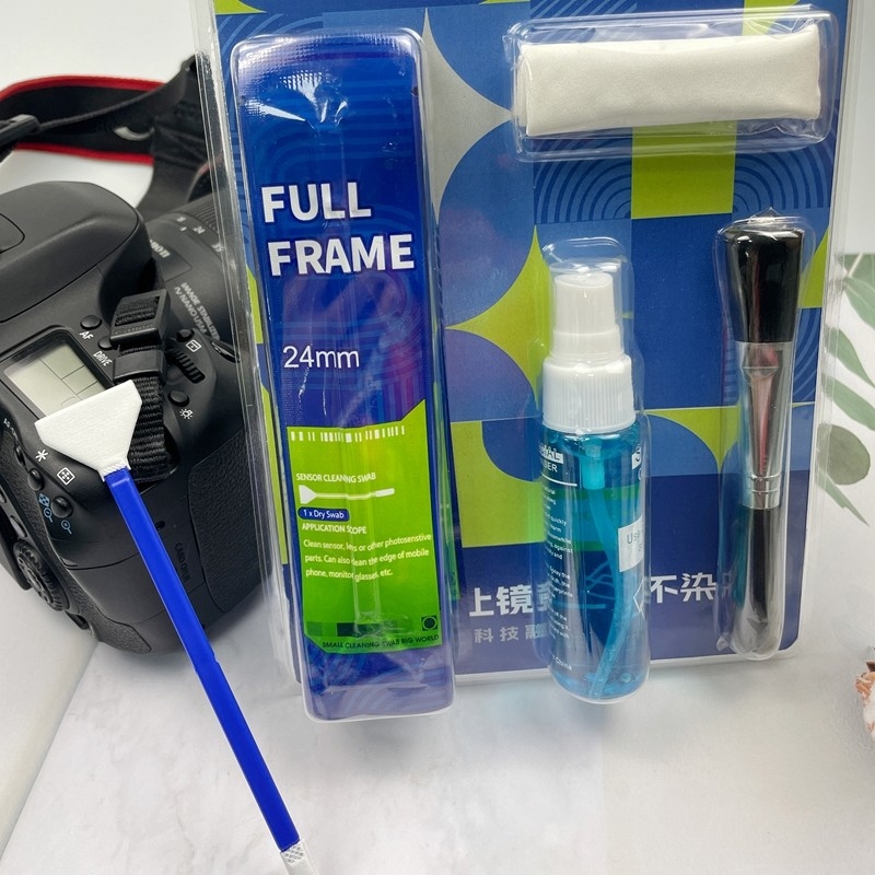Kit de nettoyage de la caméra de type 24 mm largeur complète avec détergent de détergent à capteur