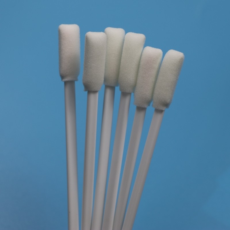 TX712 Lint Free White PP Stick 10 mm Imprimante de tamis en salle blanche rectangulaire Nettoyage par tamis en mousse ESD